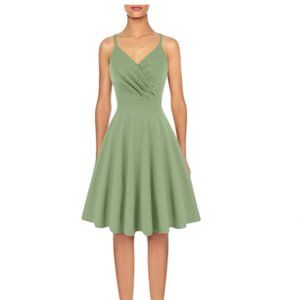 Grace Karin Light Green A Line  Cocktail Dress